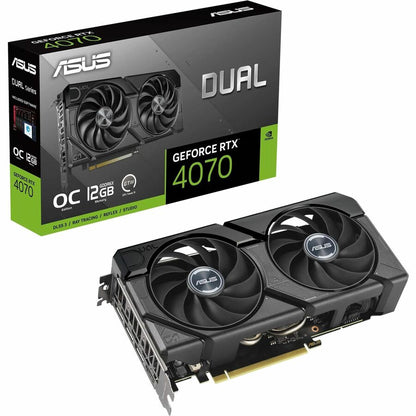 Asus NVIDIA GeForce RTX 4070 Graphic Card - 12 GB GDDR6X DUAL-RTX4070-O12G-EVO