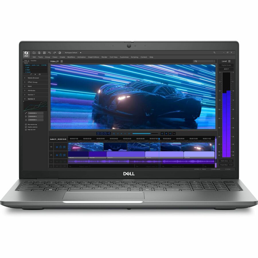 Station de travail mobile Dell Precision 3000 3591 15,6" - Full HD - Intel Core Ultra 9 185H - Technologie vPro - 32 Go - SSD 1 To - Clavier anglais (États-Unis) - Gris K16TP