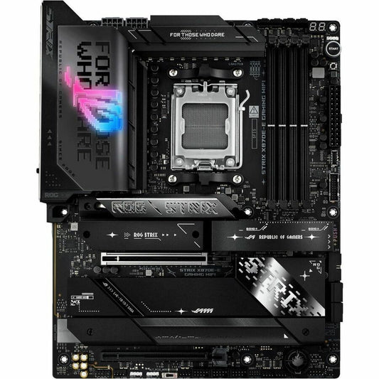 Carte mère de bureau gaming Asus ROG Strix X870E-E GAMING WIFI - Chipset AMD X870E - Socket AM5 - ATX ROGSTRIXX870EEGAMINGWIFI
