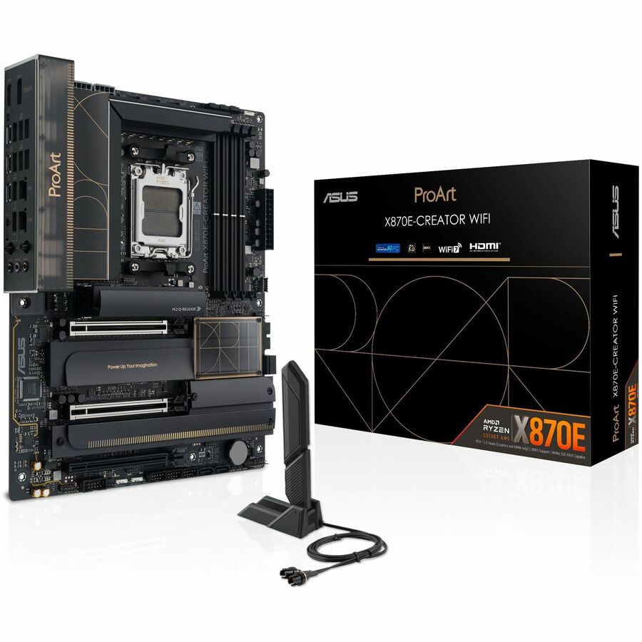 Carte mère de bureau gaming Asus ProArt X870E-CREATOR WIFI - Chipset AMD X870E - Socket AM5 - ATX ProArtX870E-CREATORWIFI