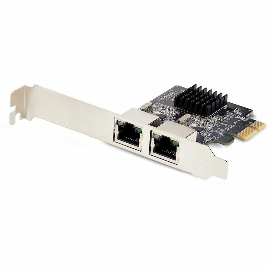 StarTech.com 2-Port Gigabit PCIe Network Adapter Card, 10/100/1000Mbps PCI Express NIC, Dual Realtek RTL8111H, TAA Compliant ST1000SPEXD4T