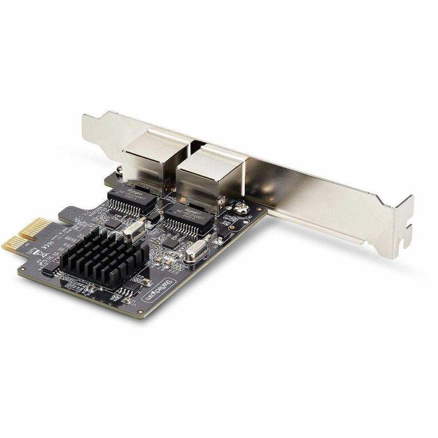 StarTech.com 2-Port Gigabit PCIe Network Adapter Card, 10/100/1000Mbps PCI Express NIC, Dual Realtek RTL8111H, TAA Compliant ST1000SPEXD4T