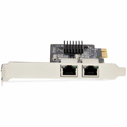StarTech.com 2-Port Gigabit PCIe Network Adapter Card, 10/100/1000Mbps PCI Express NIC, Dual Realtek RTL8111H, TAA Compliant ST1000SPEXD4T