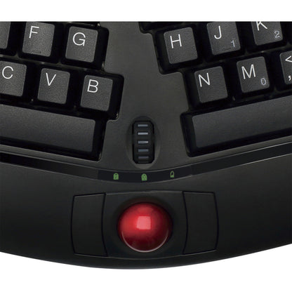 Clavier sans fil ergonomique à boule de commande Adesso Tru-Form Media 3150 - 2,4 GHz WKB-3150UB