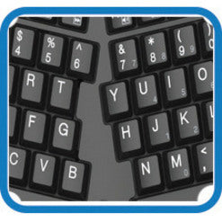 Clavier sans fil ergonomique à boule de commande Adesso Tru-Form Media 3150 - 2,4 GHz WKB-3150UB