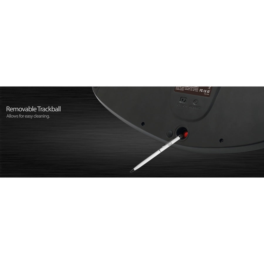 Clavier sans fil ergonomique à boule de commande Adesso Tru-Form Media 3150 - 2,4 GHz WKB-3150UB