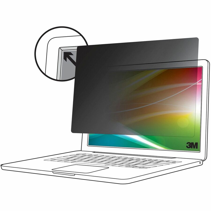 3M&trade; Bright Screen Privacy Filter for 15.6in Laptop, 16:9, BP156W9B BP156W9B