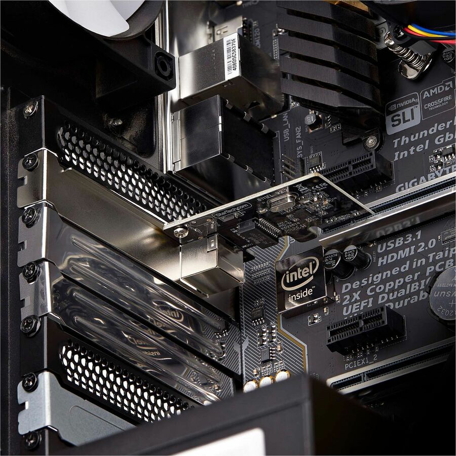 StarTech.com Carte adaptateur réseau PCIe Gigabit 1 port, NIC 10/100/1000 Mbps, Realtek RTL8111H, conforme TAA ST1000SPEX2T
