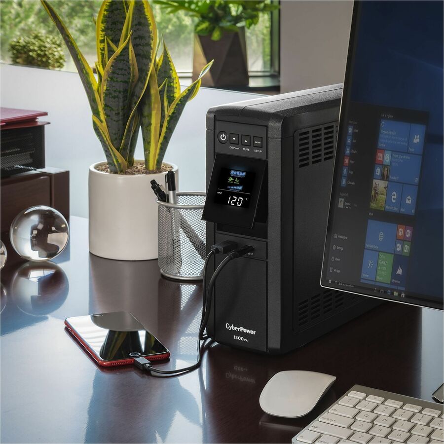 Système d'onduleur CyberPower CyberPower CP1500PFCLCDTAA conforme à la norme TAA CP1500PFCLCDTAA