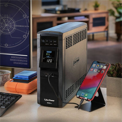 Système d'onduleur CyberPower CyberPower CP1500PFCLCDTAA conforme à la norme TAA CP1500PFCLCDTAA