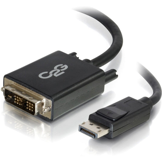 Câble adaptateur C2G DisplayPort mâle vers DVI-D mâle à liaison unique de 1,8 m - Noir 54329