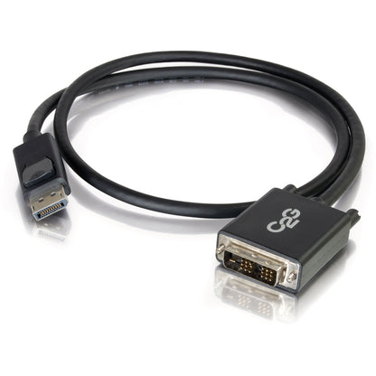 Câble adaptateur C2G DisplayPort mâle vers DVI-D mâle à liaison unique de 1,8 m - Noir 54329