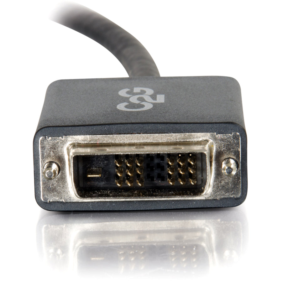 Câble adaptateur C2G DisplayPort mâle vers DVI-D mâle à liaison unique de 1,8 m - Noir 54329