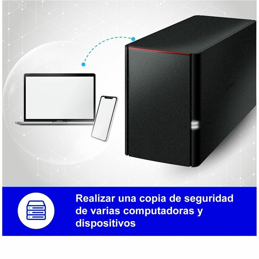 Stockage NAS BUFFALO LinkStation 220 4 To à 2 baies avec disques durs inclus LS220D0402