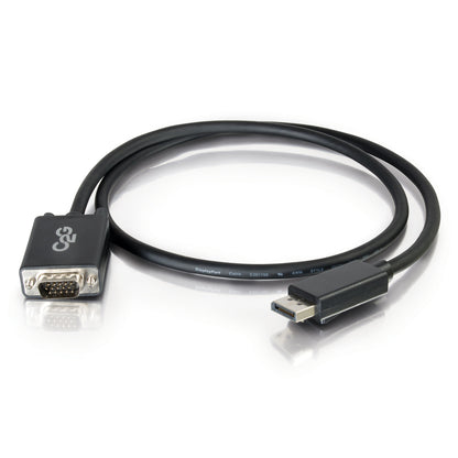 Adaptateur DisplayPort vers VGA C2G 3 pieds - Câble adaptateur vidéo DP vers VGA - DisplayPort 1.2 - 1080p - M/M 54331