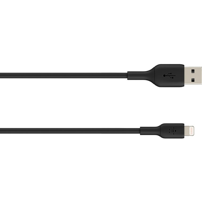 Câble Belkin BoostCharge Lightning vers USB-A (2 mètres / 6,6 pieds, noir) CAA001BT2MBK