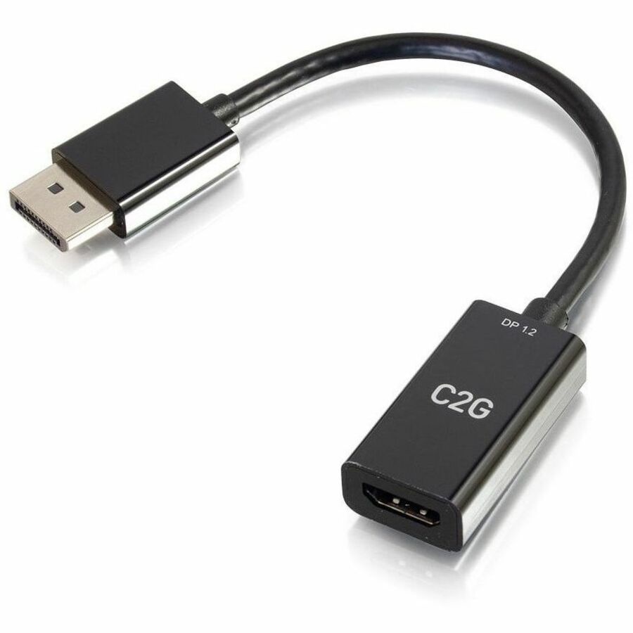 Convertisseur adaptateur passif C2G DisplayPort mâle vers HDMI femelle 8 pouces - 4K 30 Hz 54431
