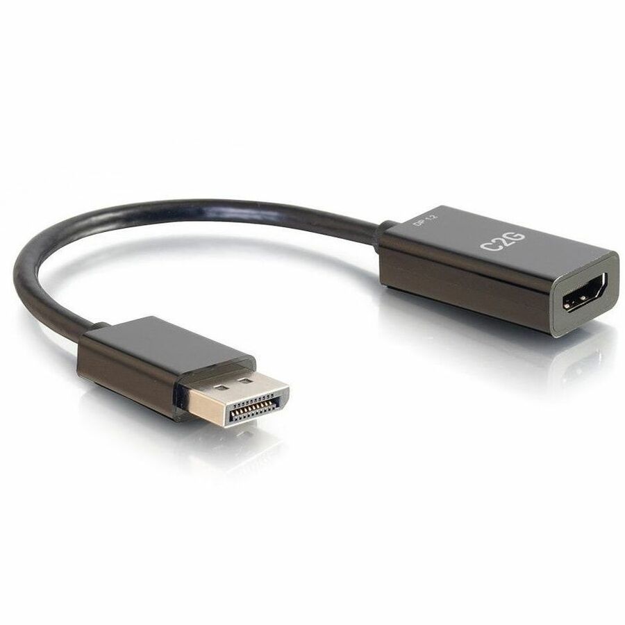 Convertisseur adaptateur passif C2G DisplayPort mâle vers HDMI femelle 8 pouces - 4K 30 Hz 54431