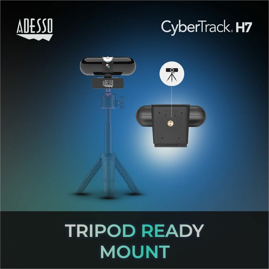 Adesso CyberTrack CyberTrack H7 Webcam - 4 Megapixel - 30 fps - USB 2.0 - TAA Compliant CYBERTRACK H7