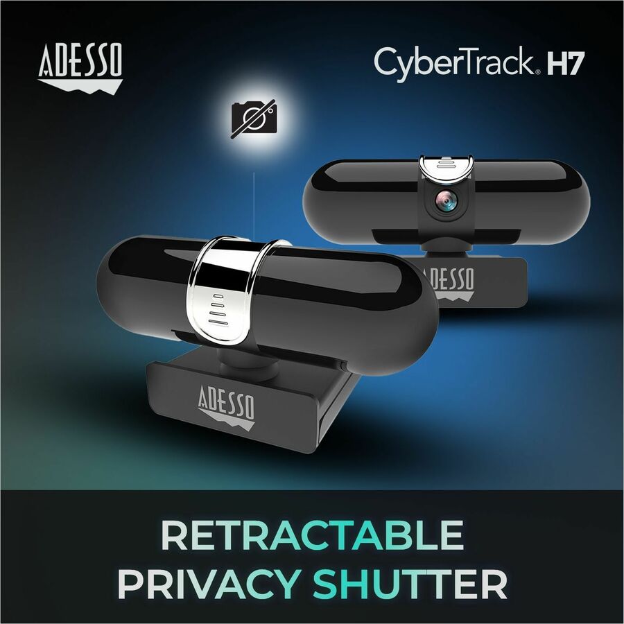 Adesso CyberTrack CyberTrack H7 Webcam - 4 Megapixel - 30 fps - USB 2.0 - TAA Compliant CYBERTRACK H7