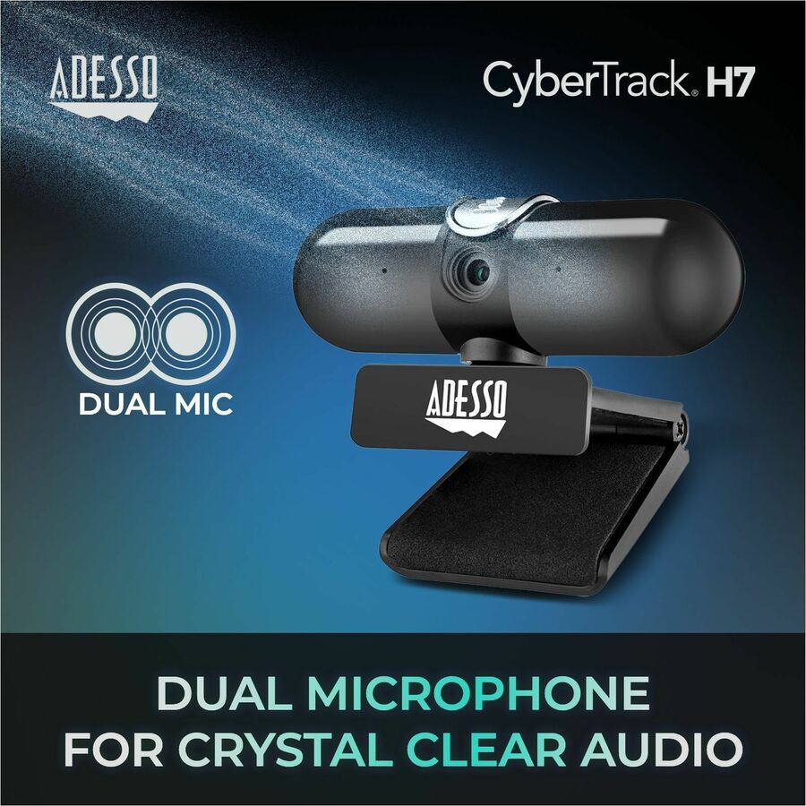 Adesso CyberTrack CyberTrack H7 Webcam - 4 Megapixel - 30 fps - USB 2.0 - TAA Compliant CYBERTRACK H7