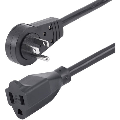 StarTech.com 3ft Power Extension Cord, Rotating Flat Plug Extension Cord, NEMA 5-15P to NEMA 5-15R Cable, 16 AWG, 125V/15A RTPAC1013