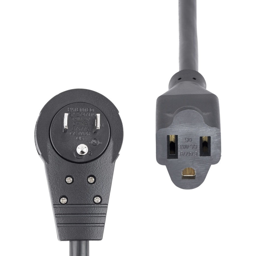 StarTech.com 3ft Power Extension Cord, Rotating Flat Plug Extension Cord, NEMA 5-15P to NEMA 5-15R Cable, 16 AWG, 125V/15A RTPAC1013