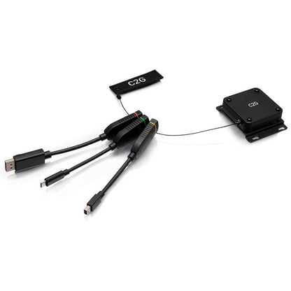 C2G Retractable 4K HDMI Dongle Adapter Ring - Color Coded mDP, DP, USB C C2G30029