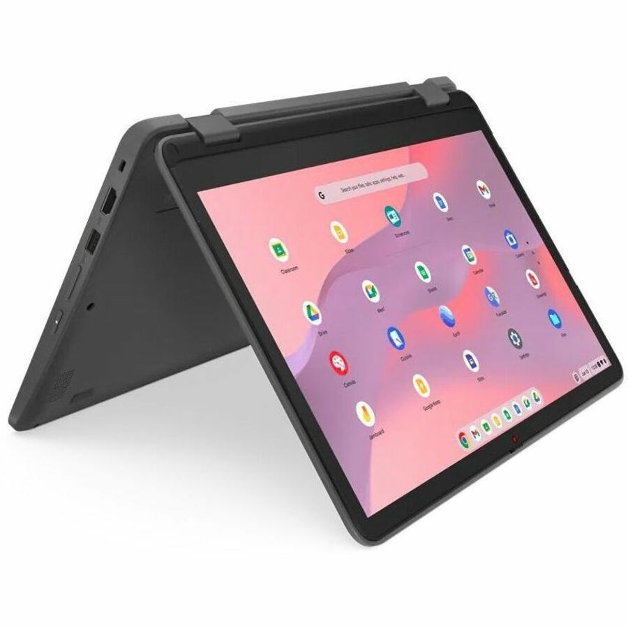 Lenovo 500e Yoga Chromebook Gen 4 82W4000AUS Chromebook convertible 2 en 1 à écran tactile 12,2" - WUXGA - Intel N100 - 4 Go - Mémoire flash 32 Go - Clavier anglais - Gris graphite 82W4000AUS