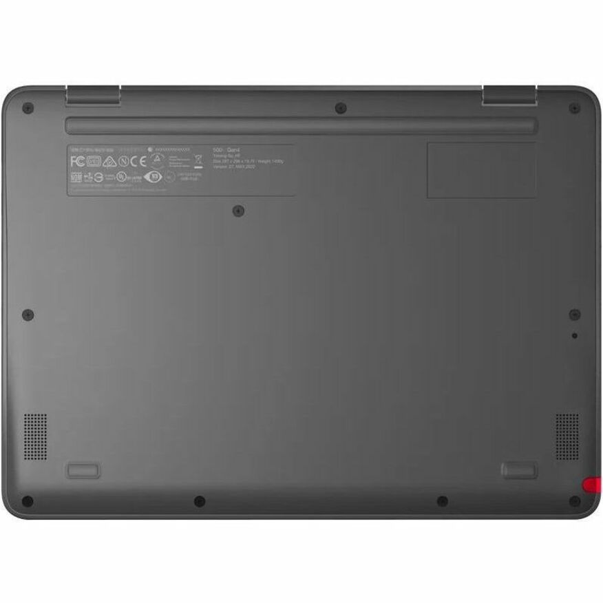 Lenovo 500e Yoga Chromebook Gen 4 82W4000AUS Chromebook convertible 2 en 1 à écran tactile 12,2" - WUXGA - Intel N100 - 4 Go - Mémoire flash 32 Go - Clavier anglais - Gris graphite 82W4000AUS
