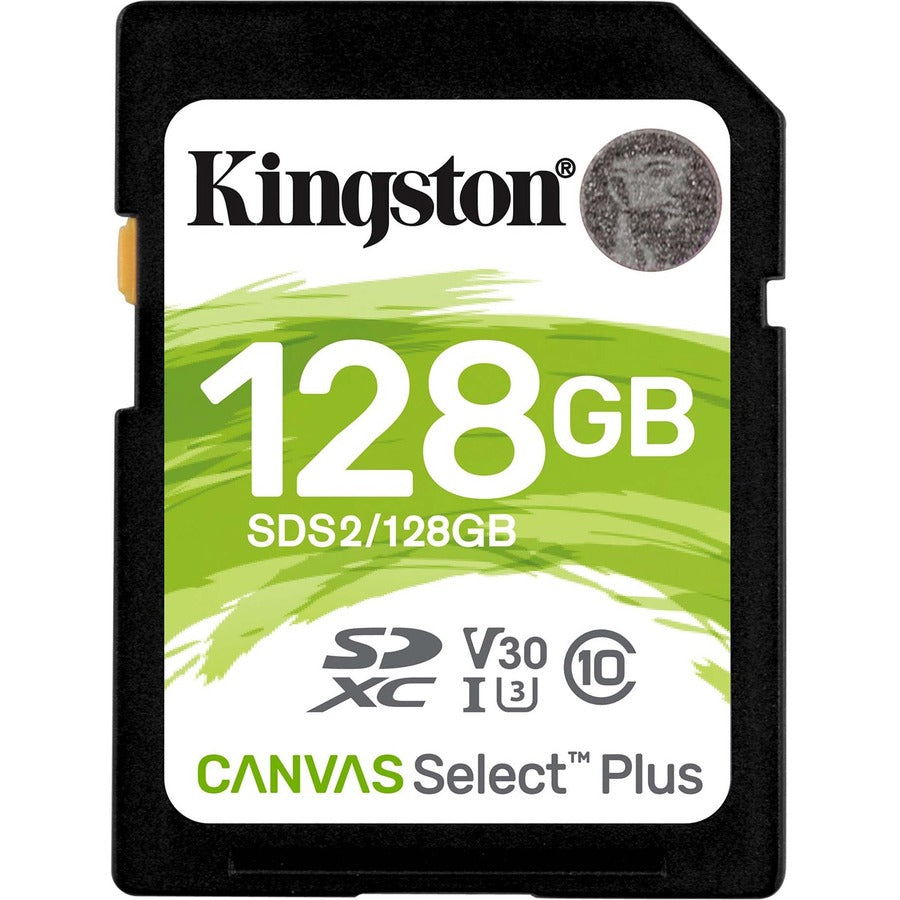 Kingston Canvas Select Plus SDS2 128 Go Classe 10/UHS-I (U3) SDXC - 1 paquet SDS2/128 Go