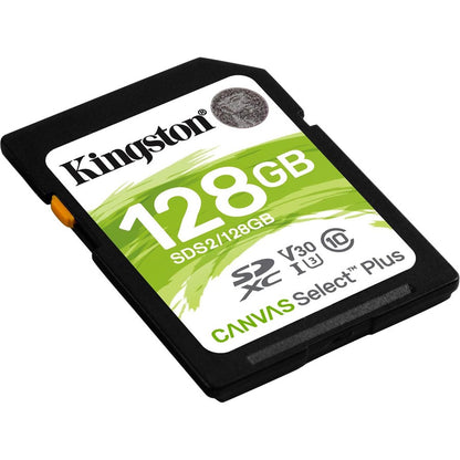 Kingston Canvas Select Plus SDS2 128 Go Classe 10/UHS-I (U3) SDXC - 1 paquet SDS2/128 Go