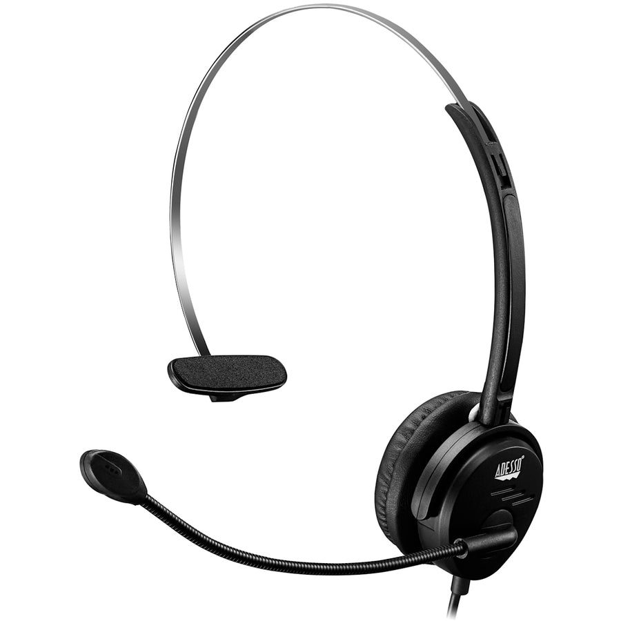 Casque d'écoute USB mono-auriculaire Adesso avec microphone réglable XTREAM P1