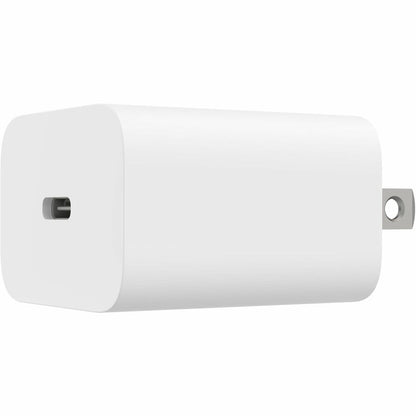 Chargeur mural USB-C portable Belkin 20 W - 1 x USB-C (20 W) - Charge rapide - Adaptateur secteur - Blanc BBC005-WH