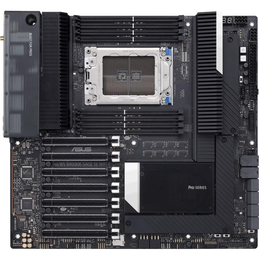 Carte mère de bureau Asus WS WRX80E-SAGE SE WIFI II - Chipset AMD WRX80 - Socket sWRX8 - ATX PRO étendu WS WRX80E-SAGE SE WIFI II