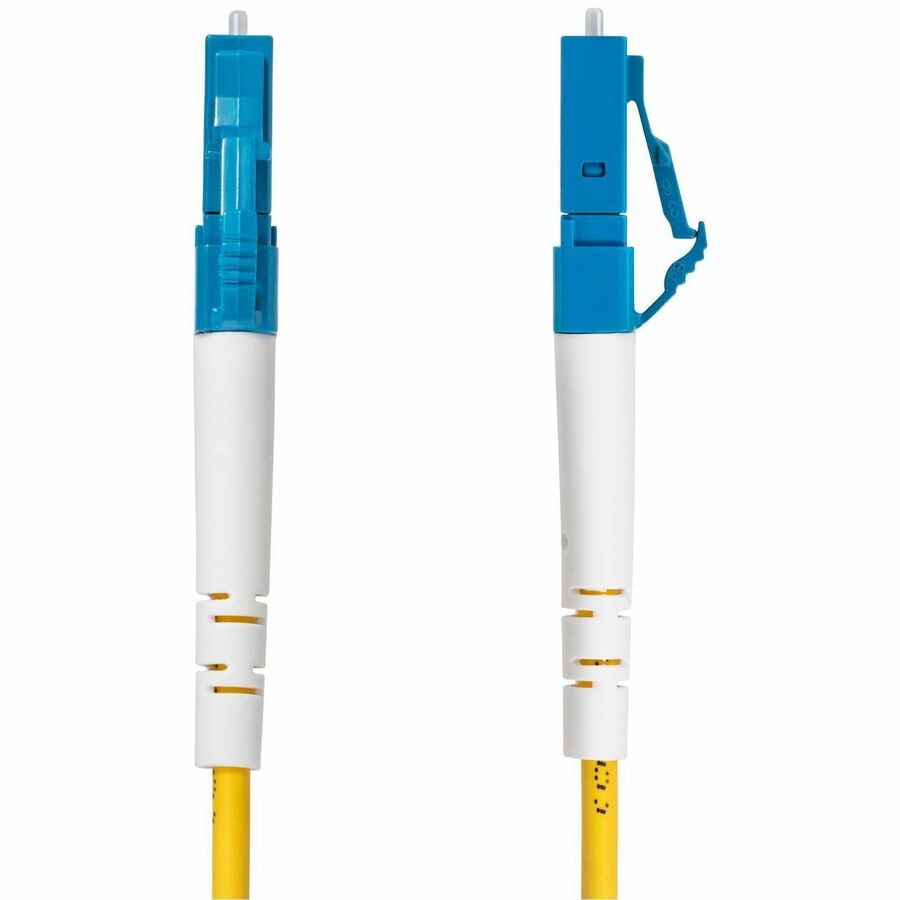 Câble à fibre optique monomode simplex LC vers SC (UPC) OS2 de 15 m (49,2 pi), 9/125, 40G/100G, faible perte d'insertion, cordon de raccordement LSZH SPSMLCSC-OS2-15M