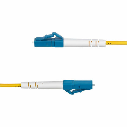 Câble à fibre optique monomode simplex LC vers SC (UPC) OS2 de 15 m (49,2 pi), 9/125, 40G/100G, faible perte d'insertion, cordon de raccordement LSZH SPSMLCSC-OS2-15M