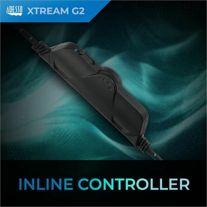 Casque de jeu USB stéréo Adesso avec microphone XTREAM G2