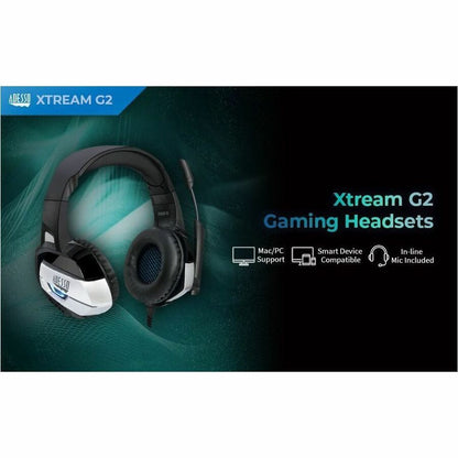 Casque de jeu USB stéréo Adesso avec microphone XTREAM G2