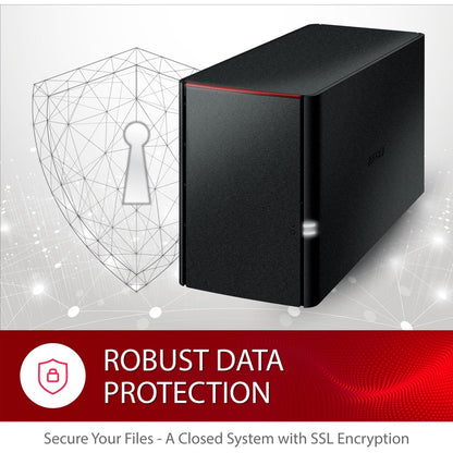 Stockage NAS BUFFALO LinkStation SoHo 220 pour bureau à domicile 8 To Disques durs cloud personnels inclus LS220D0802B