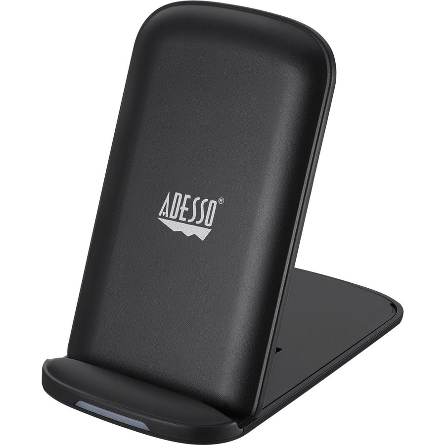 Support de charge sans fil pliable à 2 bobines certifié Qi Adesso 10 W Max AUH-1020