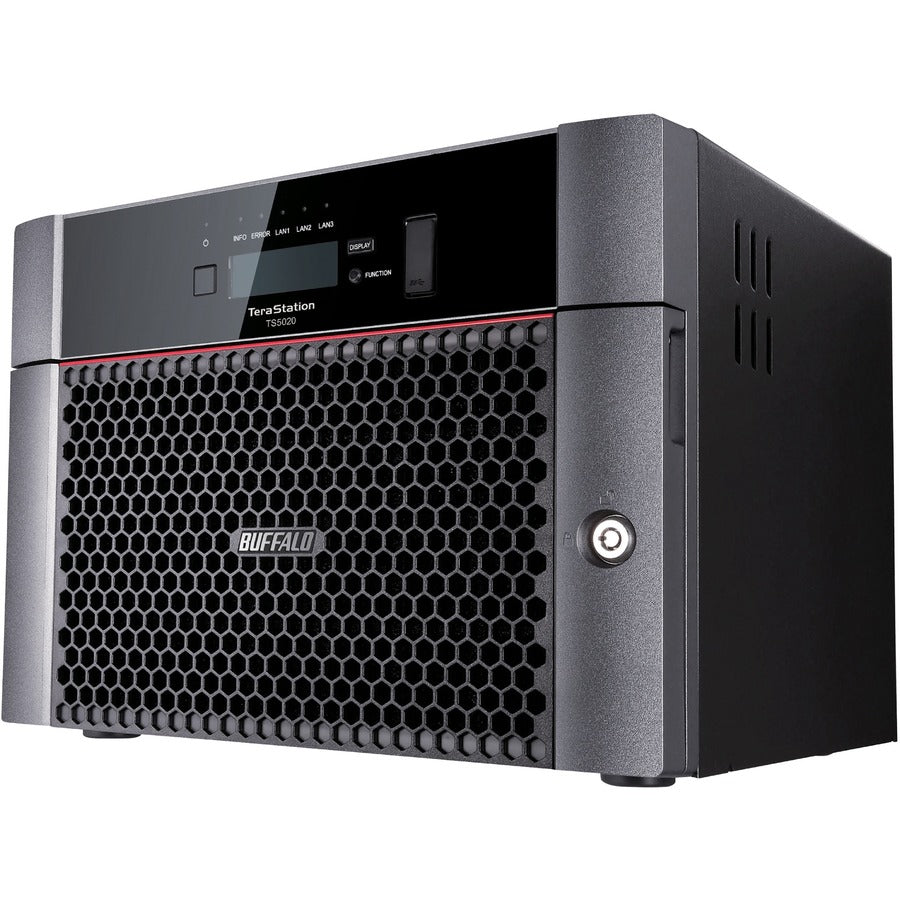 Stockage NAS de bureau professionnel BUFFALO TeraStation 5820 à 8 baies de 48 To (4 x 12 To) Disques durs inclus TS5820DN4804