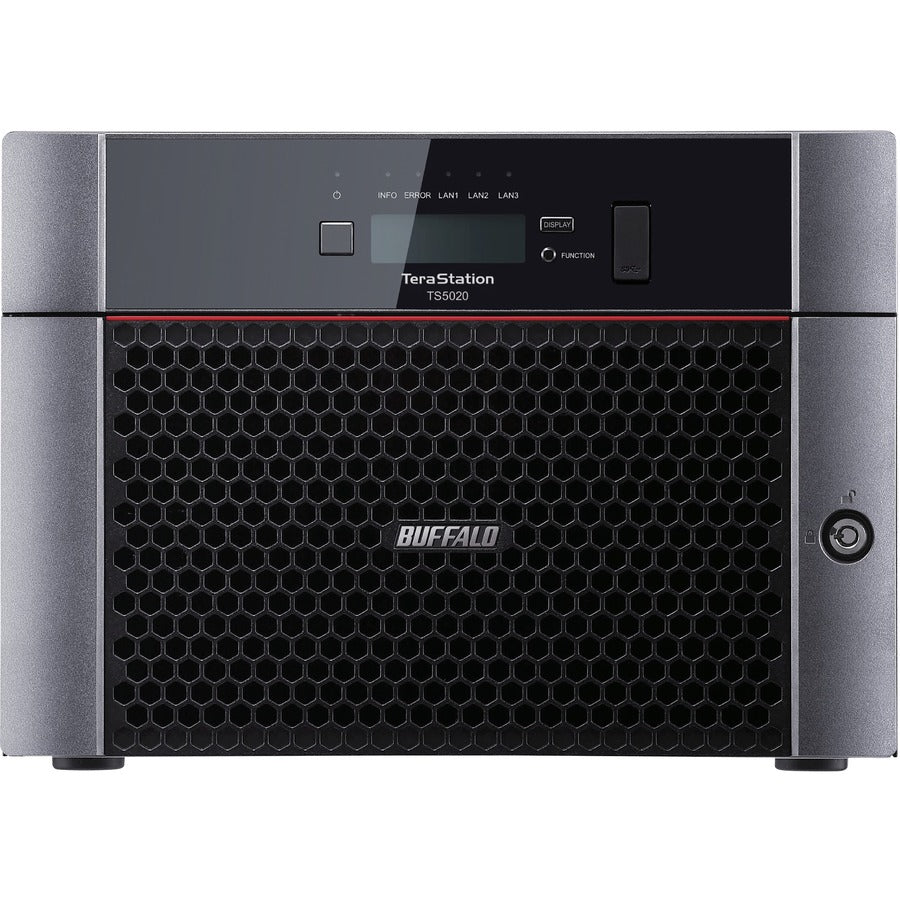 Stockage NAS de bureau professionnel BUFFALO TeraStation 5820 à 8 baies de 48 To (4 x 12 To) Disques durs inclus TS5820DN4804