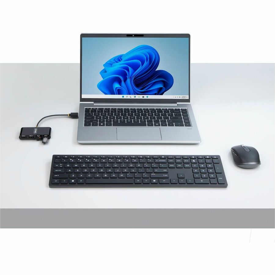 StarTech.com 4-Port USB 2.0 Hub, USB Bus Powered, Small Travel Mini USB Hub, Multi-Port USB 2.0 Splitter, Portable USB Hub, 480Mbps ST4200MINI2-USB-HUB