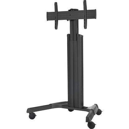Chariot audiovisuel mobile Chief Fusion à hauteur réglable de grande taille - Pour écrans de 42 à 86 po - Noir LPAUB