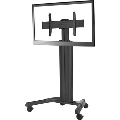 Chariot audiovisuel mobile Chief Fusion à hauteur réglable de grande taille - Pour écrans de 42 à 86 po - Noir LPAUB