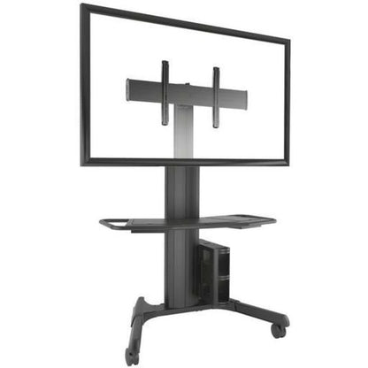 Chariot audiovisuel mobile Chief Fusion à hauteur réglable de grande taille - Pour écrans de 42 à 86 po - Noir LPAUB