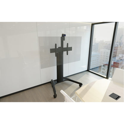 Chariot audiovisuel mobile Chief Fusion à hauteur réglable de grande taille - Pour écrans de 42 à 86 po - Noir LPAUB