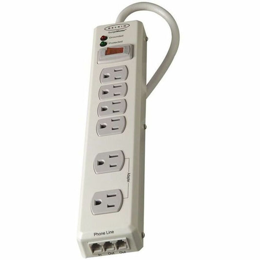 Belkin 6-Outlet Metal Surge Protector F9H620-06-MTL