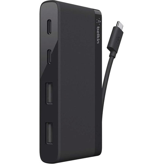 Mini-concentrateur USB-C à 4 ports Belkin (USB Type-C) F4U090BTBLK